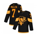 Men's Penguins #7 Joe Mullen Black 2019 Stadium Series Stitched Hockey Jersey