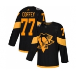 Men's Penguins #77 Paul Coffey Black 2019 Stadium Series Stitched Hockey Jersey