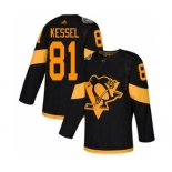 Men's Penguins #81 Phil Kessel Black 2019 Stadium Series Stitched Hockey Jersey