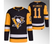 Men's Pittsburgh Penguins #11 Alex Nylander Black Stitched Jersey1