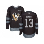 Men's Pittsburgh Penguins #13 Nick Bonino Black 1917-2017 100th Anniversary Stitched NHL Jersey