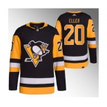 Men's Pittsburgh Penguins #20 Lars Eller Black Stitched Jersey1