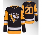 Men's Pittsburgh Penguins #20 Lars Eller Black Stitched Jersey1