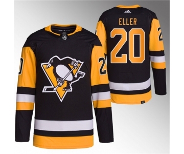 Men's Pittsburgh Penguins #20 Lars Eller Black Stitched Jersey1