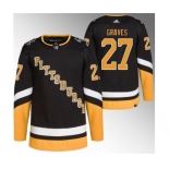 Men's Pittsburgh Penguins #27 Ryan Graves Black 2021-22 Alternate Primegreen Stitched Jersey