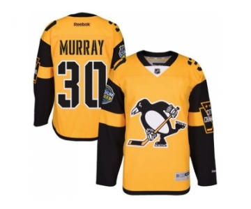 Men's Pittsburgh Penguins #30 Matt Murray Black 2017 Stadium Series Stitched NHL Jersey