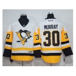 Men's Pittsburgh Penguins #30 Matt Murray White New Away Stitched NHL Jersey