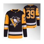 Men's Pittsburgh Penguins #39 Alex Nedeljkovic Black Stitched Jersey