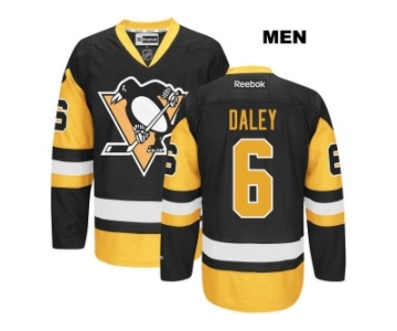 Men's Pittsburgh Penguins #6 Trevor Daley Reebok Black Premier Jersey