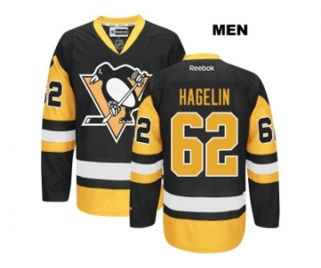 Men's Pittsburgh Penguins #62 Carl Hagelin Reebok Black Premier Jersey