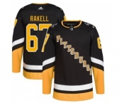 Men's Pittsburgh Penguins #67 Rickard Rakell Black 2021-2022 Stitched Jersey