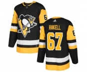 Men's Pittsburgh Penguins #67 Rickard Rakell Black Alternate Authentic Stitched NHL Jersey