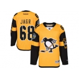 Men's Pittsburgh Penguins #68 Jaromir Jagr Gold 2017 Stadium Series Stitched NHL Jersey