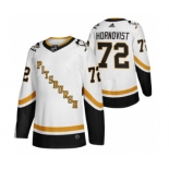 Men's Pittsburgh Penguins #72 Patric Hornqvist White 2020-21 Reverse Retro Alternate Hockey Jersey