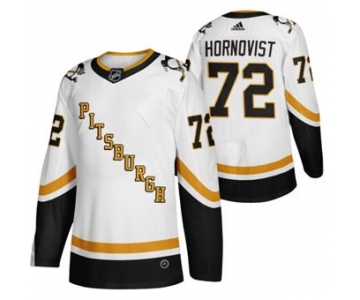 Men's Pittsburgh Penguins #72 Patric Hornqvist White 2020-21 Reverse Retro Alternate Hockey Jersey