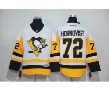 Men's Pittsburgh Penguins #72 Patric Hornqvist White New Away Stitched NHL Jersey