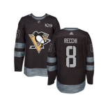 Men's Pittsburgh Penguins #8 Mark Recchi Black 1917-2017 100th Anniversary Stitched NHL Jersey