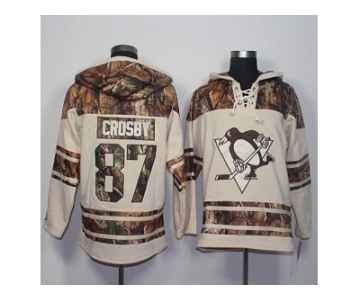 Men's Pittsburgh Penguins #87 Sidney Crosby Cream Camo Stitched NHL Jersey