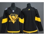 Men's Pittsburgh Penguins Blank Black 2019 Stadium Series Stitched Hockey Jersey