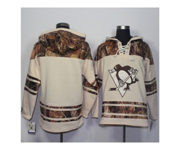 Men's Pittsburgh Penguins Blank Cream Camo Stitched NHL Jersey