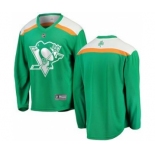 Men's Pittsburgh Penguins Blank Green 2019 St. Patrick's Day Hockey Jersey