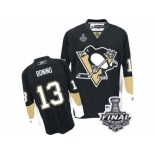 Men's Reebok Pittsburgh Penguins #13 Nick Bonino Authentic Black Home 2017 Stanley Cup Final NHL Jersey