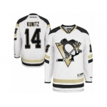 Men's Reebok Pittsburgh Penguins #14 Chris Kunitz Premier White 2014 Stadium Series NHL Jersey