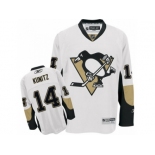 Men's Reebok Pittsburgh Penguins #14 Chris Kunitz Premier White Away NHL Jersey