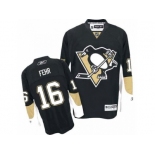 Men's Reebok Pittsburgh Penguins #16 Eric Fehr Premier Black Home NHL Jersey