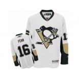 Men's Reebok Pittsburgh Penguins #16 Eric Fehr Premier White Away NHL Jersey