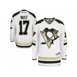 Men's Reebok Pittsburgh Penguins #17 Bryan Rust Premier White 2014 Stadium Series NHL Jersey