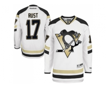 Men's Reebok Pittsburgh Penguins #17 Bryan Rust Premier White 2014 Stadium Series NHL Jersey