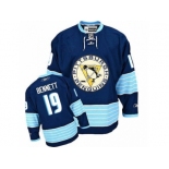 Men's Reebok Pittsburgh Penguins #19 Beau Bennett Authentic Navy Blue Third Vintage NHL Jersey