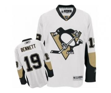 Men's Reebok Pittsburgh Penguins #19 Beau Bennett Authentic White Away NHL Jersey