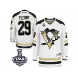 Men's Reebok Pittsburgh Penguins #29 Marc-Andre Fleury Authentic White 2014 Stadium Series 2017 Stanley Cup Final NHL Jersey