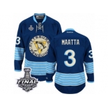 Men's Reebok Pittsburgh Penguins #3 Olli Maatta Premier Navy Blue Third Vintage 2017 Stanley Cup Final NHL Jersey