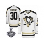 Men's Reebok Pittsburgh Penguins #30 Matt Murray Authentic White 2014 Stadium Series 2017 Stanley Cup Final NHL Jersey