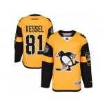 Men's Reebok Pittsburgh Penguins #81 Phil Kessel Authentic Gold 2017 Stadium Series NHL Jersey