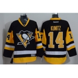 NHL Pittsburgh Penguins #14 Chris Kunitz Black Throwback jerseys