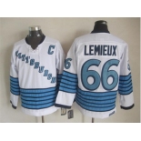 NHL Pittsburgh Penguins #66 Mario Lemieux Throwback white jerseys