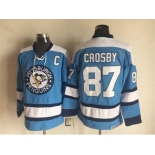 NHL Pittsburgh Penguins #87 Crosby Throwback blue jerseys