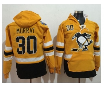 Pittsburgh Penguins #30 Matt Murray Gold Sawyer Hooded Sweatshirt 2017 Stadium Series Stitched NHL Jersey