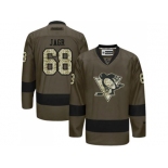 Pittsburgh Penguins #68 Jaromir Jagr Green Salute to Service Stitched NHL Jersey