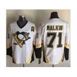 Pittsburgh Penguins #71 Evgeni Malkin White CCM Throwback Stitched NHL Jersey