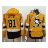 Pittsburgh Penguins #81 Phil Kessel Gold Sawyer Hooded Sweatshirt 2017 Stadium Series Stitched NHL Jersey