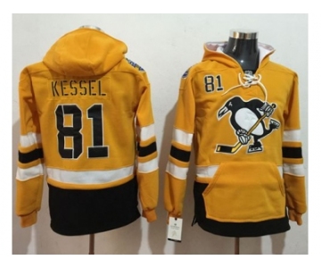 Pittsburgh Penguins #81 Phil Kessel Gold Sawyer Hooded Sweatshirt 2017 Stadium Series Stitched NHL Jersey