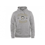 Pittsburgh Penguins Ash Heritage Pullover Hoodie