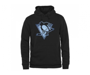 Pittsburgh Penguins Black Rinkside Pond Hockey Pullover Hoodie