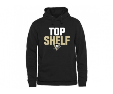 Pittsburgh Penguins Black Top Shelf Pullover Hoodie