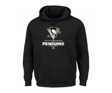 Pittsburgh Penguins Majestic Black Critical Victory VIII Pullover Hoodie